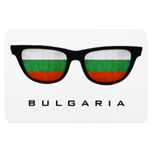 Bulgarien Shades anpassningsbar text & färg magnet