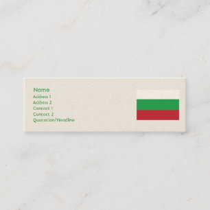 Bulgarien - smala mini visitkort
