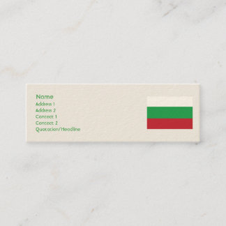 Bulgarien - smala mini visitkort