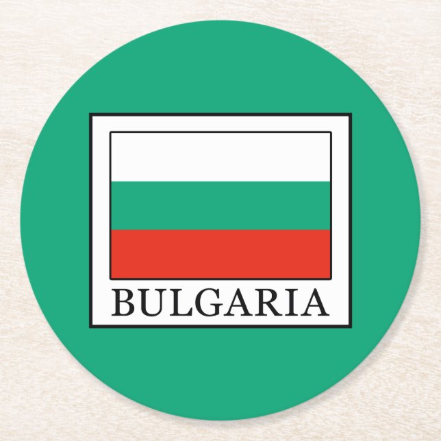 Bulgarien Underlägg Papper Rund (Framsidan)