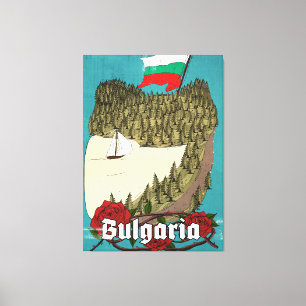 Bulgarien Vintage Resa Affisch Canvastryck