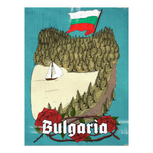Bulgarien Vintage Resa Affisch Fototryck