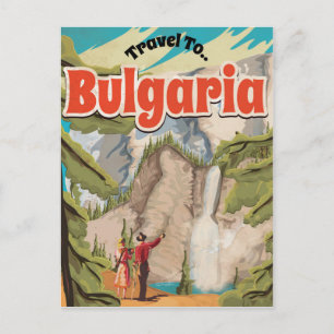 Bulgarien Vintage resor Poster Vykort