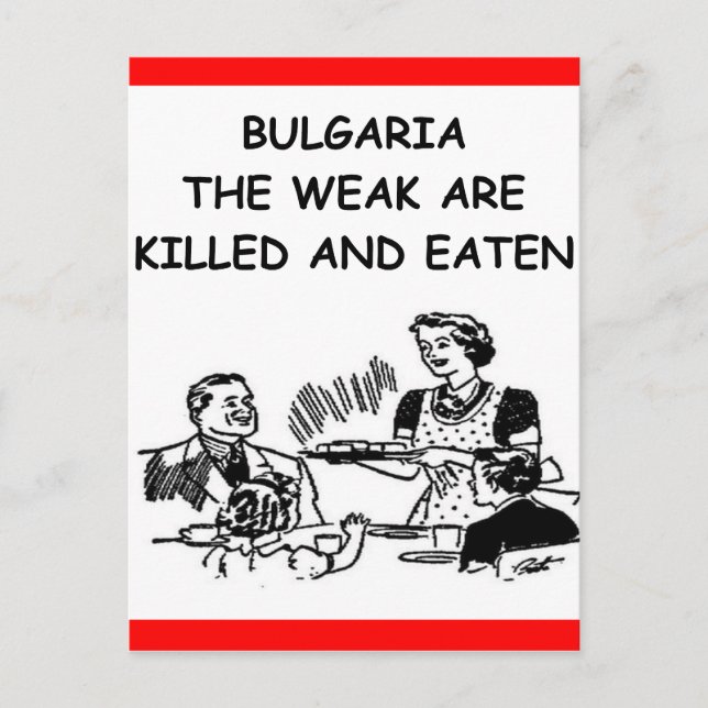 BULGARIEN VYKORT (Framsida)