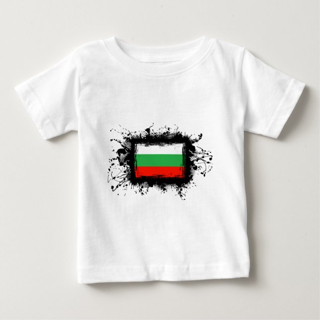 Bulgarienflagga T Shirt (Framsida)