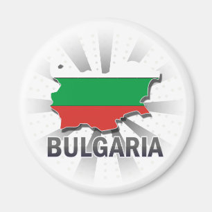 Bulgarienflaggakarta 2,0 magnet