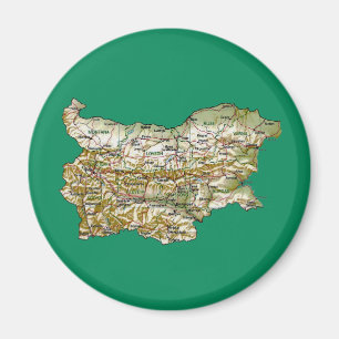 Bulgarienkartamagnet Magnet