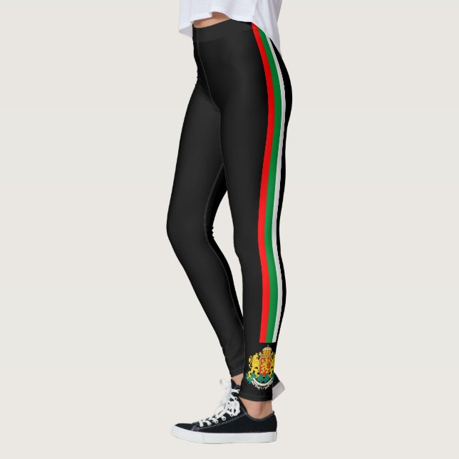 Bulgarienrandflagga Leggings (Vänster)