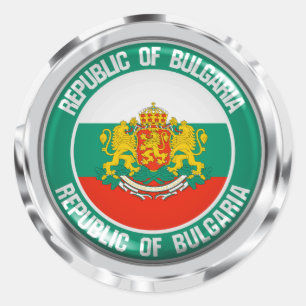 BulgarienrundaEmblem Runt Klistermärke