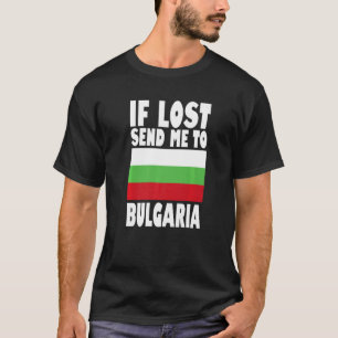 Bulgariens Flagga Design Om borttappaden skickar m T Shirt