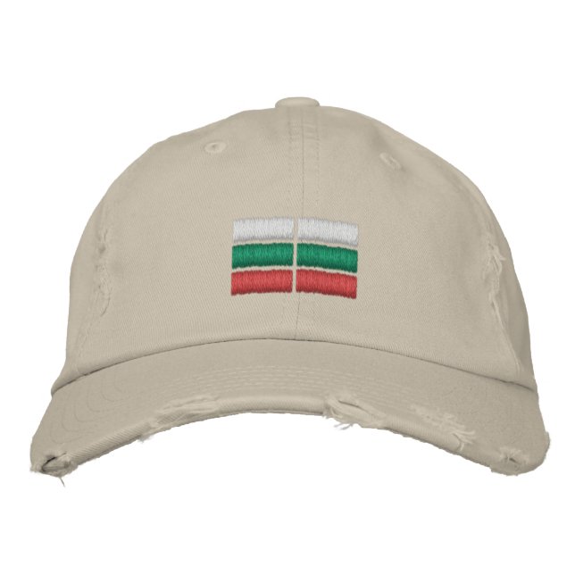Bulgariens Flagga Embroized Baseball Cap Broderad Keps (Framsida)