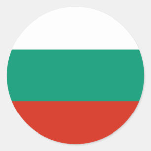 Bulgariens Flagga, Flagga Bulgarien Runt Klistermärke