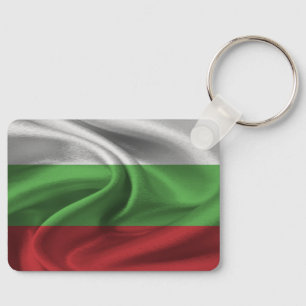 Bulgariens Flagga-nyckelkedja Nyckelring