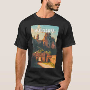 Bulgariens illustration Travel Art-Vintage T Shirt