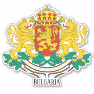 Bulgariens nationella Jacka av Arm Patriotic Klistermärken