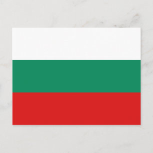 Bulgariens vykort för Flagga