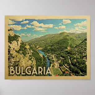 Bulgarienvintage resoraffisch poster