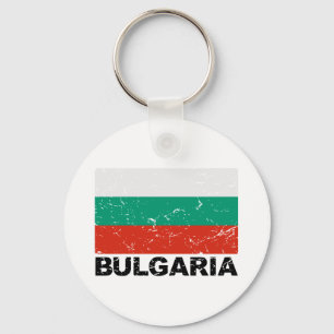 Bulgarienvintageflagga Nyckelring