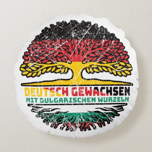 Bulgarisch Deutsch Deutschland Baum Rund Kudde (Framsidan)