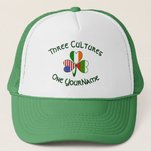 Bulgarisk irländsk amerikansk Shamrock Flagga Pers Keps
