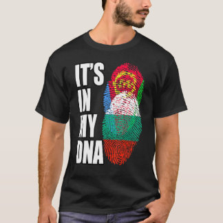 Bulgarisk och eritreansk mix DNA Flagga Arv T Shirt