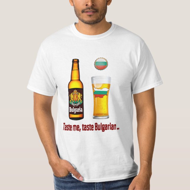 Bulgarisk öl tee shirt (Framsida)