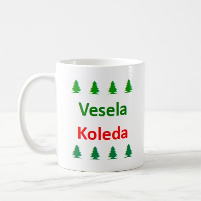 bulgarisk vesel koleda kaffemugg (Vänster)
