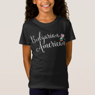Bulgariska amerikanska entwated Hearts T-Shirt