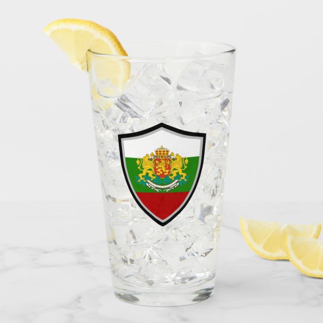 bulgariska armen jacka flagga glaskopp (Framsida Ice)