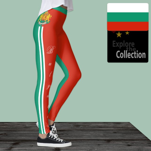 Bulgariska baljväxter, bulgariska Flagga/idrott Leggings (Skapare uppladdad)