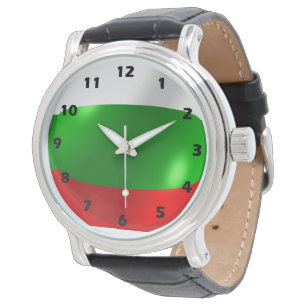 Bulgariska Flagga Design Armbandsur