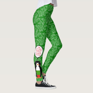 Bulgariska Flagga Helgdag Penguin Talking Leggings