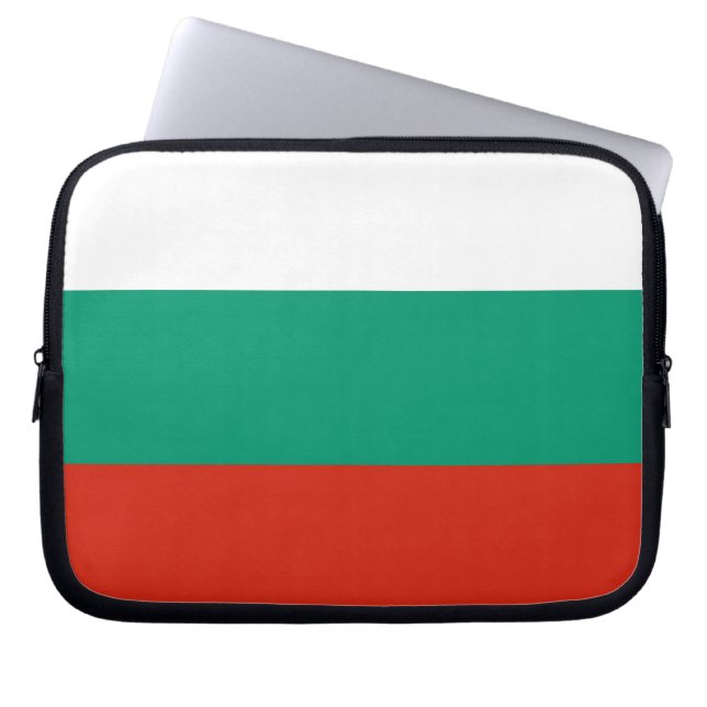 Bulgariska Flagga Laptop sleeve (Framsidan)