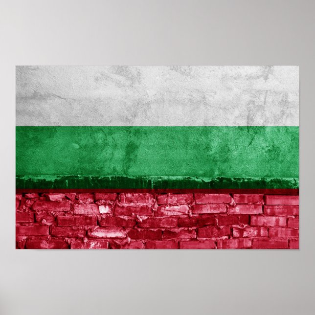 Bulgariska flagga poster (Framsidan)