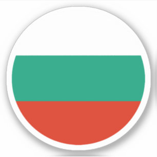 Bulgariska Flagga Round Sticker Klistermärken