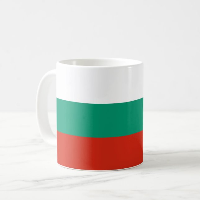 Bulgariska flaggan kaffemugg (Framsida vänster)
