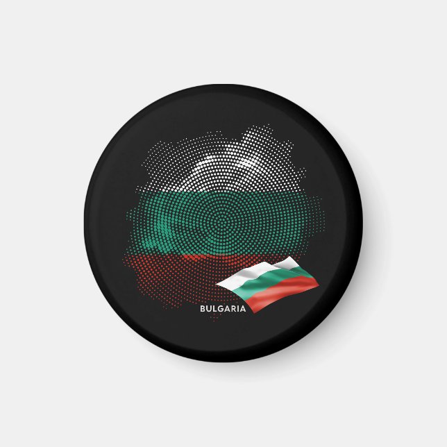 Bulgariska flaggan magnet (Framsidan)