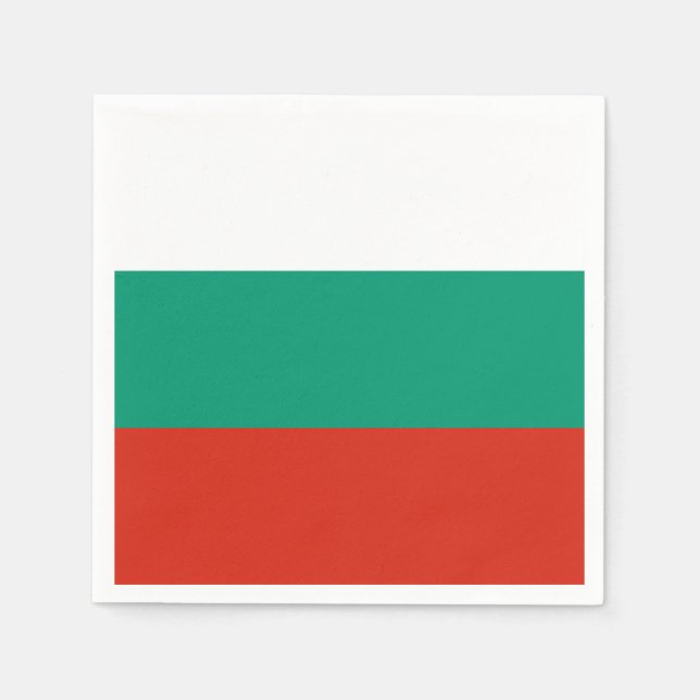 Bulgariska flaggan pappersservett (Framsidan)