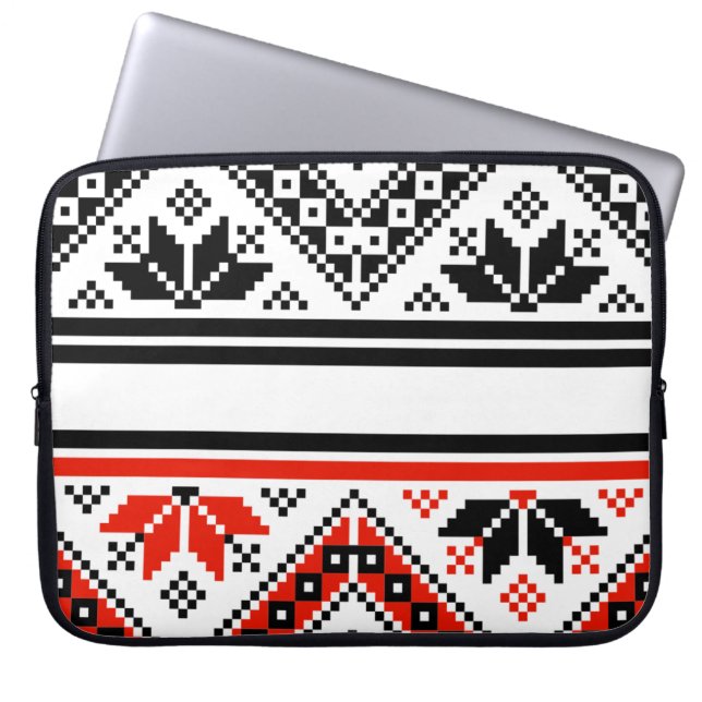 Bulgariska folkkonst laptop fodral (Framsidan)
