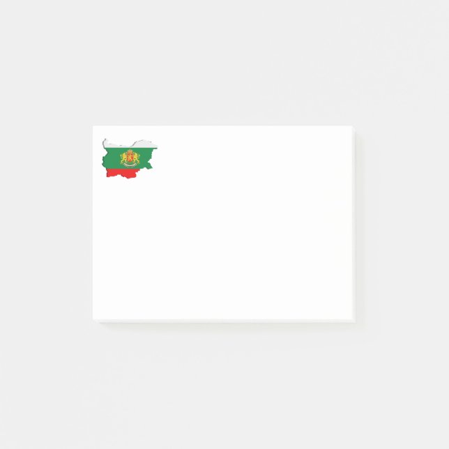 Bulgariska karta post-it block (Framsida)