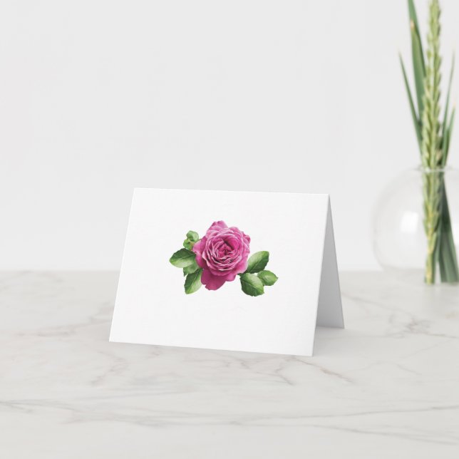 Bulgariska lila ro tack kort (Framsida)