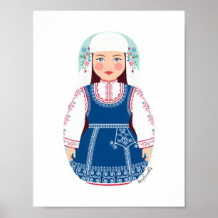 Bulgariska Matryoshka Poster