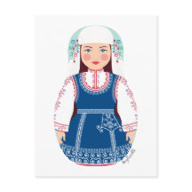 Bulgariska Matryoshka-vykort