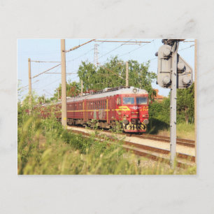 Bulgariska passageraren Tåg Vykort