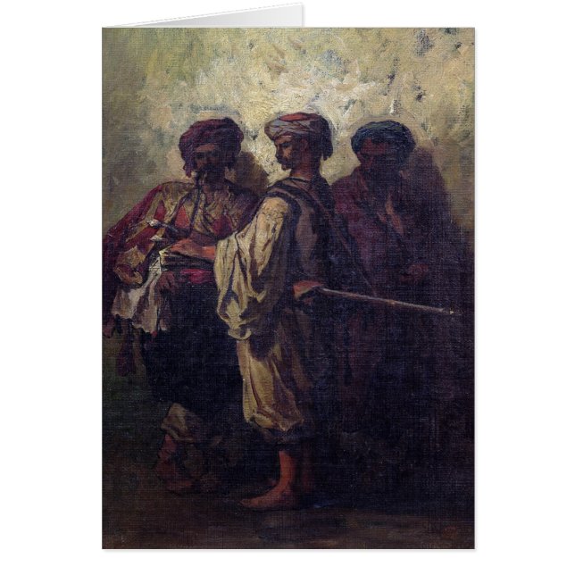 Bulgariska soldater hälsningskort (Framsidan)