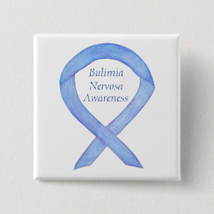 Bulimia Nervosa Awareness Ribbon Anpassningsbar Pi Knapp