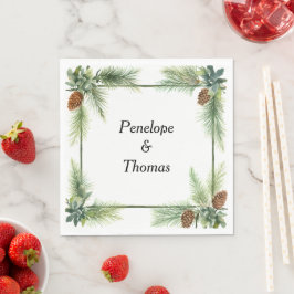 Bulk av personlig bröllop eller duschserin pappersservett