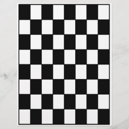 Bulk B&W Checkerboard Scrapbook Pages Reklamblad