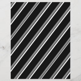 Bulk B&W Diagonal Stripes Scrapbook Pages Reklamblad