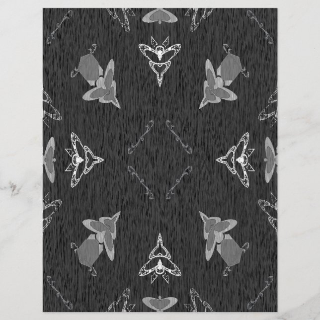 Bulk B&W Flygande Höga Scrapbook Sidor Reklamblad (Framsidan)